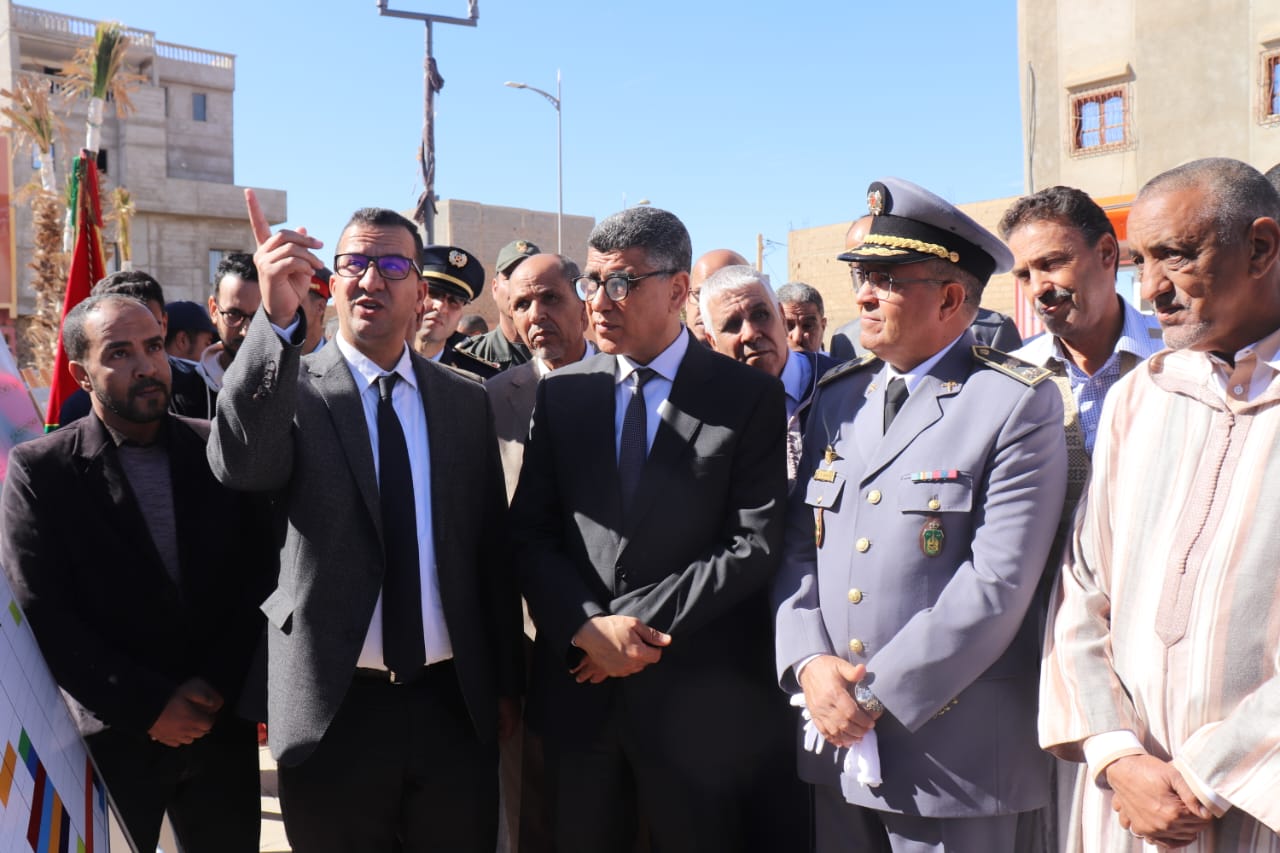 السمارة: وضع حجر الأساس لأول محطة استراحة على الطريق الحدودي مع موريتانيا