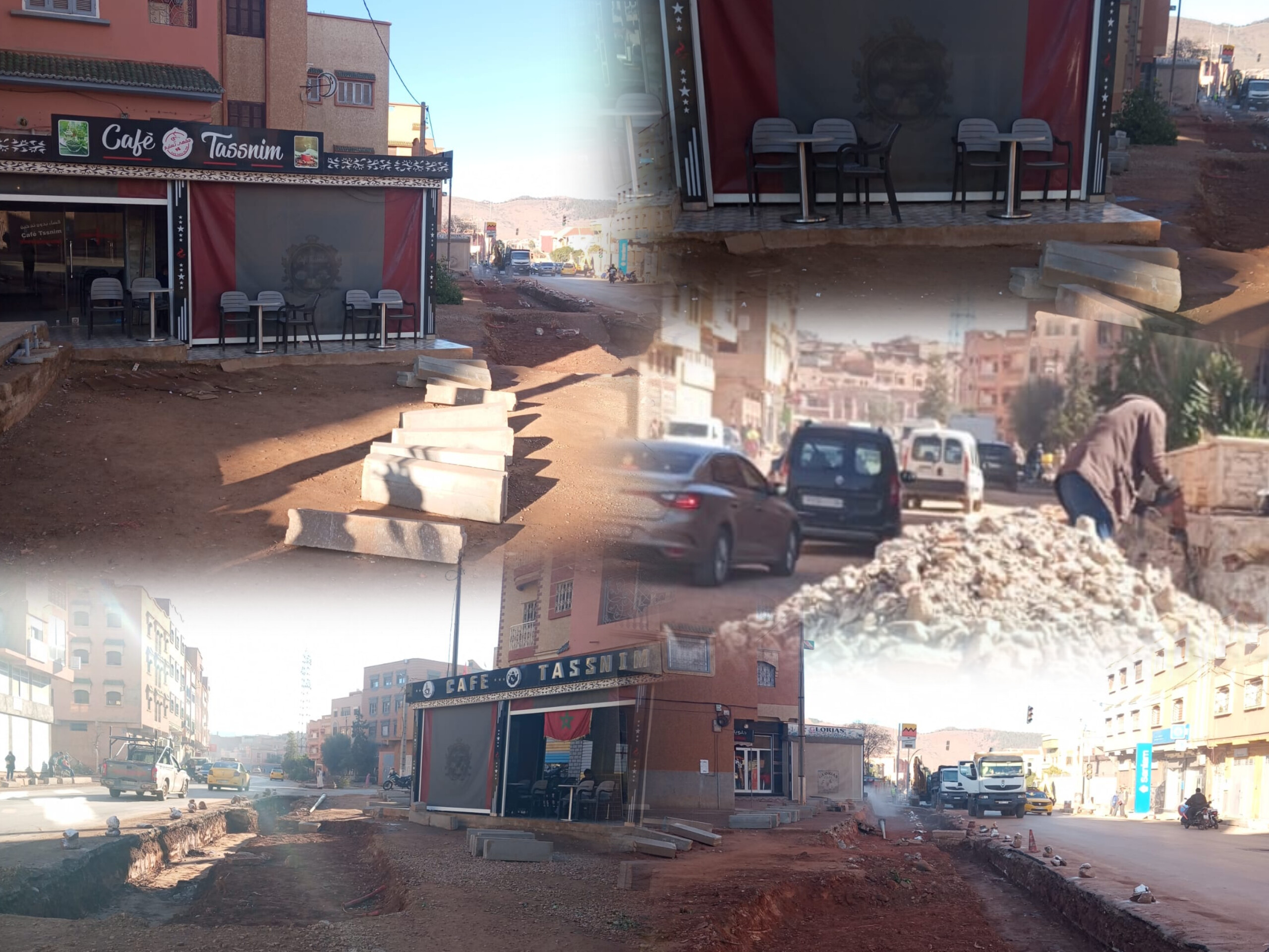 خنيفرة … تجاوب واسع مع حملة تحرير الملك العمومي بشارع المسيرة الخضراء واستثناء يثير الجدل