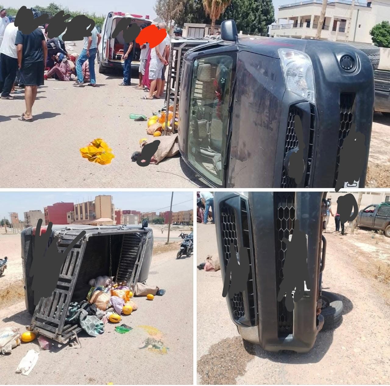 جمعية حقوق الإنسان بالفقيه بن صالح تندد بحادث انقلاب “بيكوب” وتطالب بحماية العمال الزراعيين